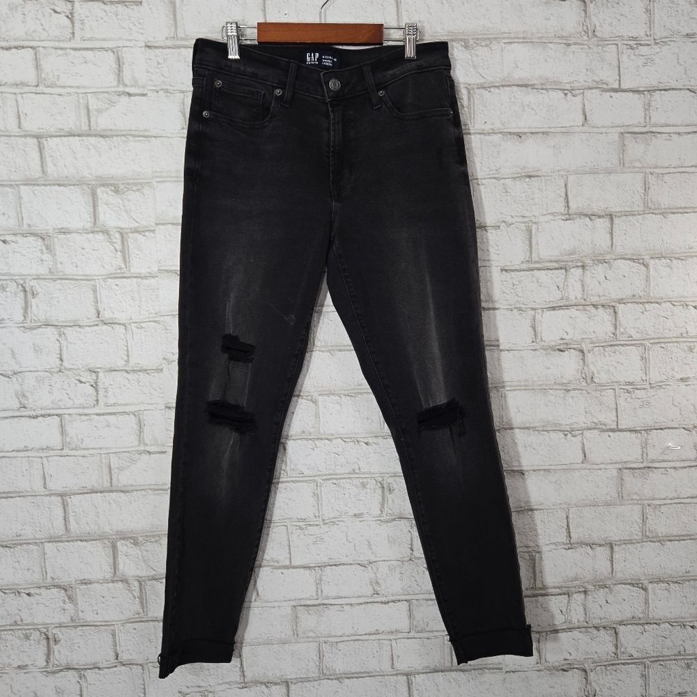 GAP distressed "universal legging" jeans